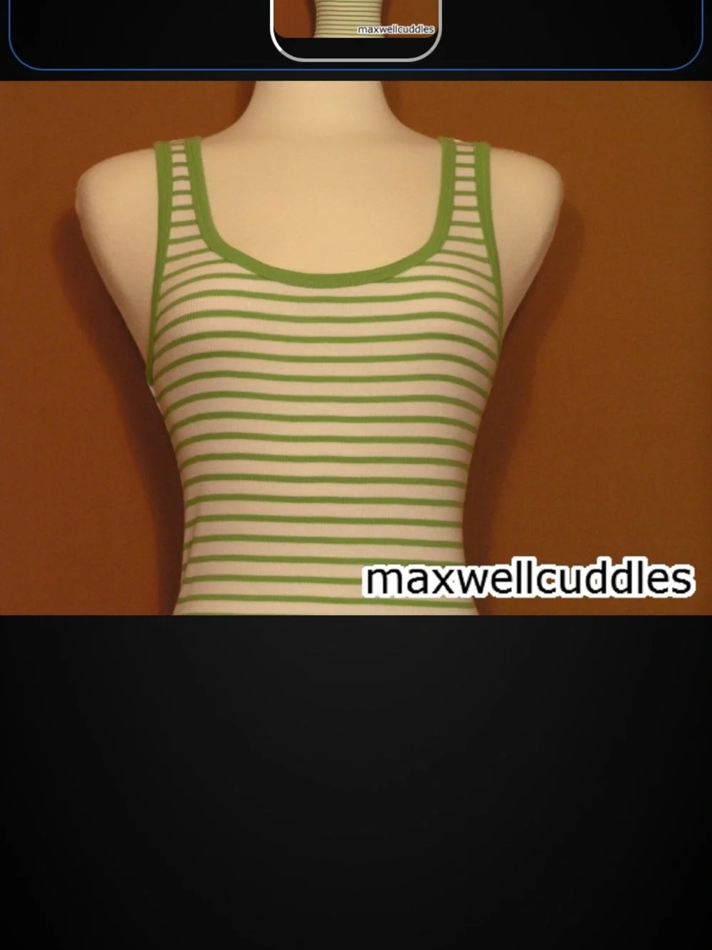 J CREW CLOVER STRIPPED RIBBED FAVORITE TANK TOP L New With Tags Size Large
